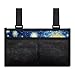 Bivxisrvo Van Gogh Starry Night Wheelchair Side Bag Storage Large Capacity Electric Wheelchair Armrest Bags Foldable Wheelchair Armrest Accessories Suitable for Rollator