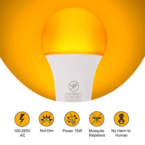 Ritioner Lampadina Gialla a LED,15W E26 /