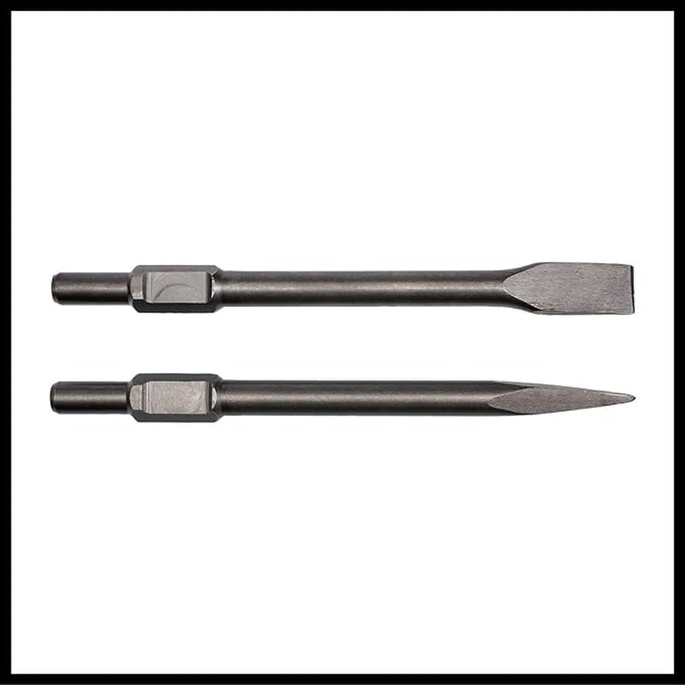 Pointed and flat chisels for the demolition hammer