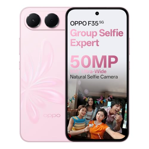 OPPO F35 5G | 6GB+128GB | Mist Pink | 8000mAh Battery + 80W SUPER...