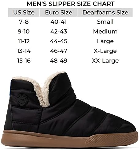 Dearfoams Men's Bryant Nylon Memory Foam Sport Lounge Bootie Slipper, Black, Large | Image 4