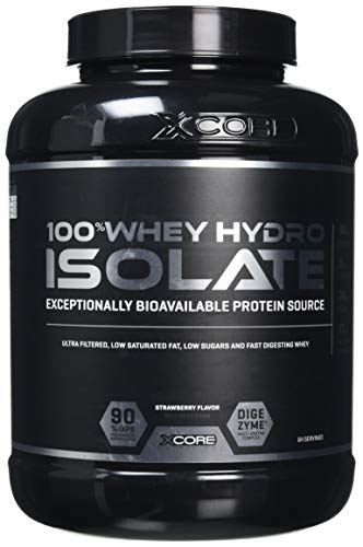 Prozis 100% Whey Hydro Isolate SS 2000 g Fraise Pour le brûlage de graisse, la récupération musculaire et la musculation. Facile à digérer et faible en glucides.