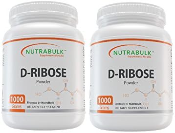 NutraBulk Premium D-Ribose Powder - 2,000 Grams (2 x 1000 Gram Bottles).