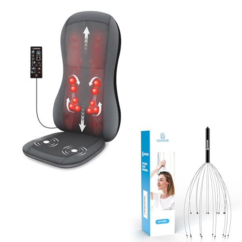 COMFIER Manual Scalp Massager & Back Massager with Heat