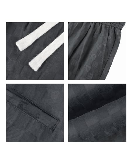 Men's Pants Summer Thin Breathable Wide-Leg Straight Chiffon Lightweight Casual Trouser2