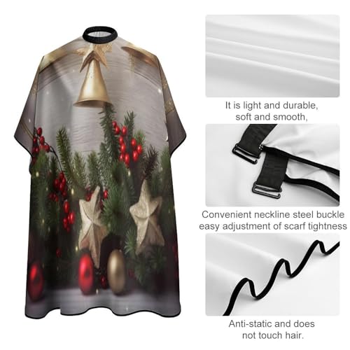 Capa de Corte con Árbol y Campanas de Navidad para Adultos miniatura 4