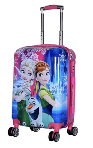 Image of ADSON Abs Kids Trolley 360 Rotating Luggage 360 Degree Wheels Princess Non-Breakable 20 Inch Kids Hardsided Suitcase with 4 Wheels, 360 Degree Wheel Travel Trolley Bag