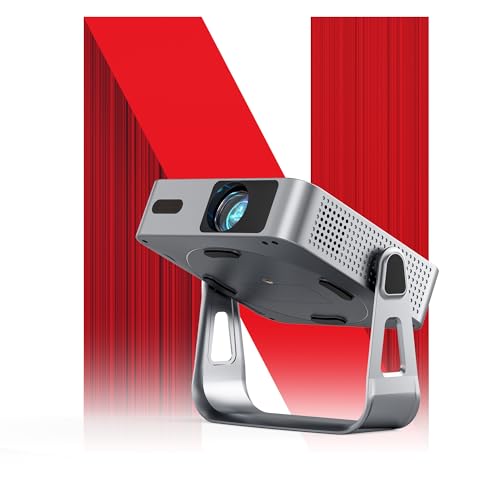 Smart Mini Beamer Netflix Official mit Autofokus&Trapezkorrektur, VOPLLS 1080P HD WiFi6 Bluetooth Beamer Klein Heimkino360° Drehbar Projektor für Handy Smart Mini Beamer Netflix Official mit Autofokus&Trapezkorrektur, VOPLLS 1080P HD WiFi6 Bluetooth Beamer Klein Heimkino360° Drehbar Projektor für Handy