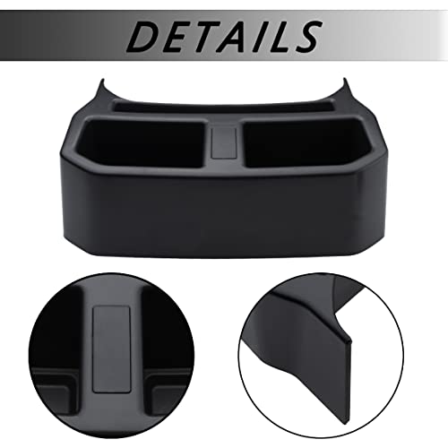 Rear Cup Holder, Drink Holders Floor Console Fits 2018-2023 Jeep Wrangler Jl Unlimited Rear Seat Storage Interior Accessories #TOP3