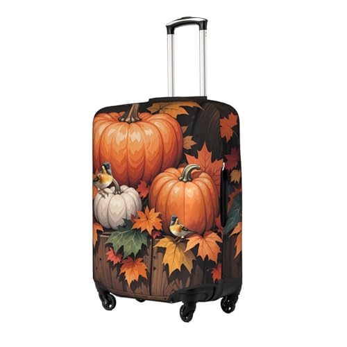 Travel Luggage Cover Fall Watercolor Bird Fashion Washable Baggage Suitcase Protector Fit For Luggage X-Large2