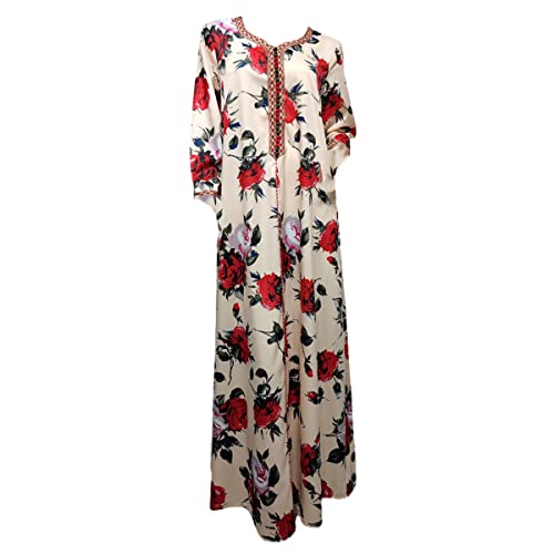 Robe musulmane fleurie pour vos soirées et fêtes à Dubaï