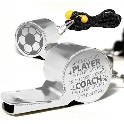 Silbato metálico para entrenador con cordón CREATCABIN miniatura 1