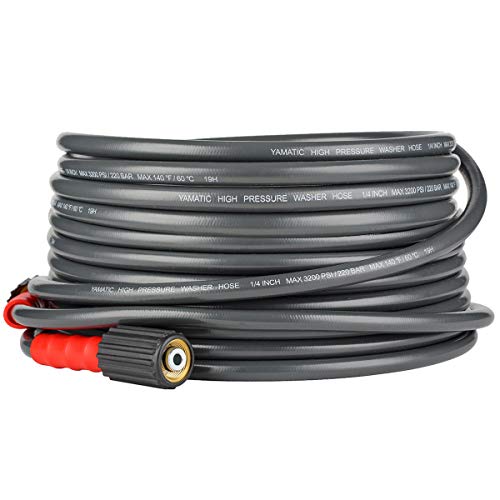 YAMATIC Pressure Washer Hose Heavy Duty & Wear Resistance Upgrade, 1/4