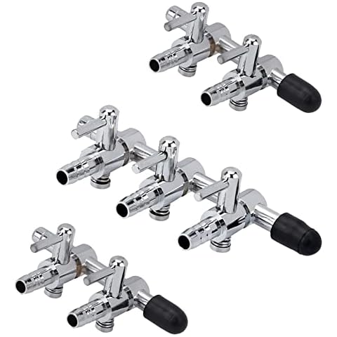 WanFengXue 3Pcs Aquarium Air Flow Splitter Chromium Copper Distributor 2 Way and 3 Way for Fish Tank Air Flow Control Easy Installation Fish Tank Aeration Supplies Fitting Cover