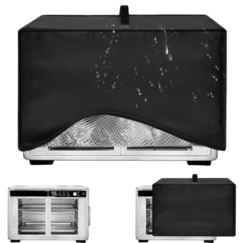 Image of Heavy Duty Air Fryer Toaster Oven Dust Cover for Gourmia French Door 37QT Convection Oven, 18.9 inch D x16.14 W x12.99 H, 600D Nylon w /12m Foil Lining, Heat-Resistant Waterproof Oil-Proof