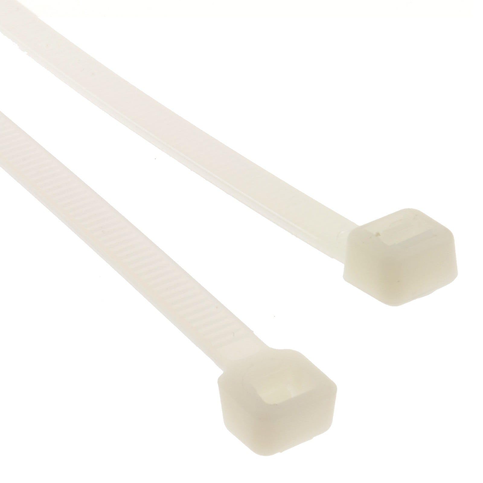Natural Cable Ties 300Mm X 4.5Mm Nylon 66 Ul Approved [100 Pack] 5055383425488