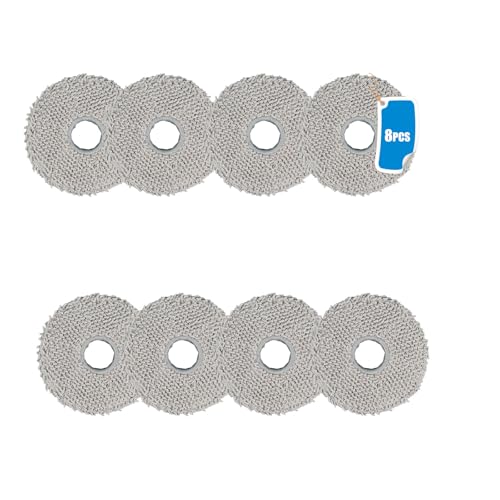 8 Pack Washable Mop Pads Compatible with iRobot Roomba Combo Plus 405/505 – Microfibre Cleaning Cloths for Robot Vacuum Cleaner