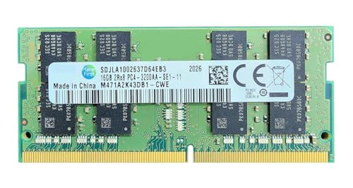 Image of High-Performance 16GB RAM DDR4 3200mhz Laptop SODIMM DDR4 RAM 1.2v Upgrade Compatible for Samsung 16GB RAM DDR4 Laptop M471A2K43DB1-CWE - (Warranty- 3 Years)