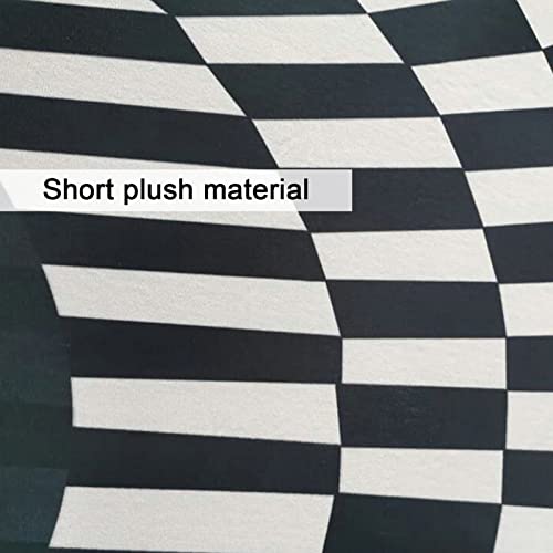 Visual Trap Rugs Round,3D Vortex Illusion Effect Area Rugs Crystal Velvet Area Carpets For Living Room Skid Decor Rugs-D Diameter:40Cm #TOP1