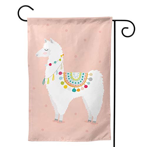 Alpaca Garden Flag Animal House Flag Vertical Double Sided Yard Outdoor Decor Party 12.5 X 18 Inch