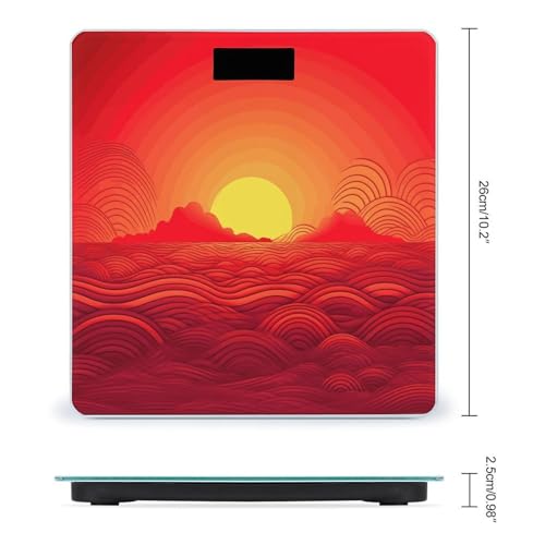 Báscula digital baño FekiLoot con pantalla grande miniatura 2