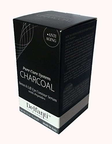 Delfanti Milano Charcoal Eye Contour Serum, 0.5 oz, Made in Italy