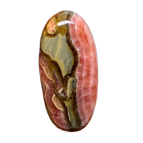 Rhodochrosite naturelle de collection cabochon ovale 35mm pour bijouterie fine