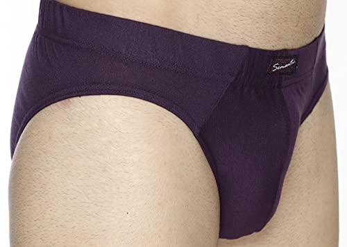 Image of Semantic Men's Solid Cotton Brief Underwear - Pack of 3