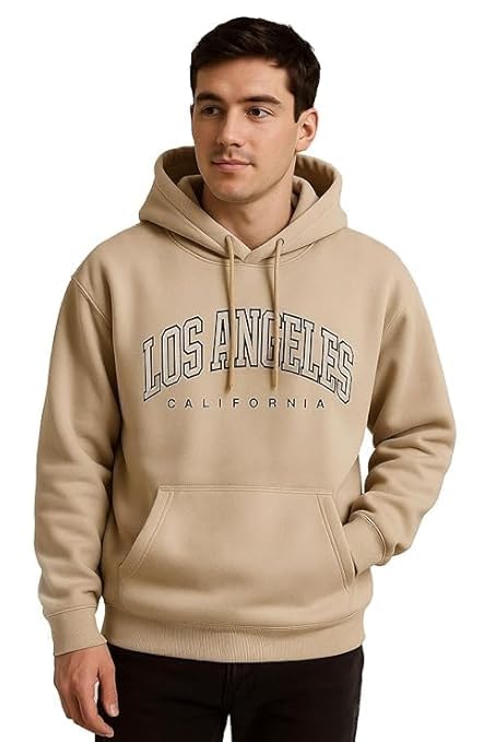 shaira fashion Los Angeles Printed Hoodies/Sweatshirt Polycotton for Running, Gym Warm Travel Hoodies for Men-picture-42