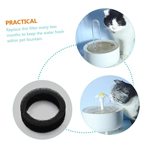 Filtros de espuma para fuente de agua para gatos Veemoon 9 piezas miniatura 7