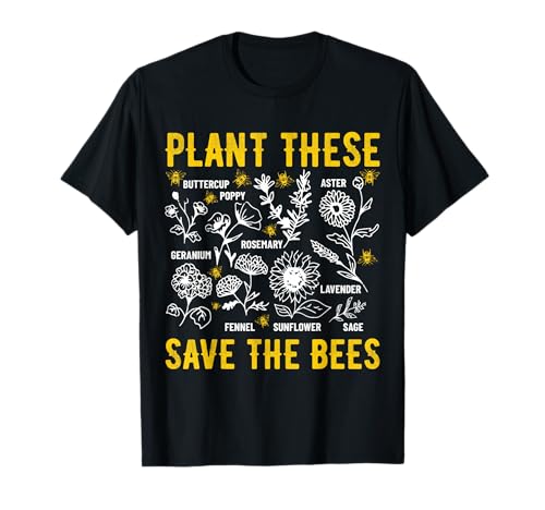 Plant These Save The Bees Environmental Climate Change T-Shirt