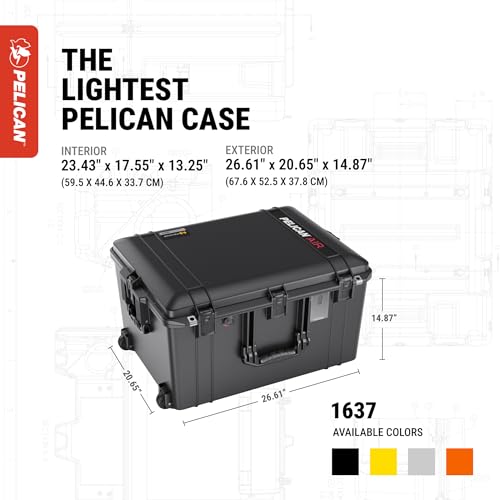 Maleta rígida Pelican Air 1637 con espuma negra miniatura 4