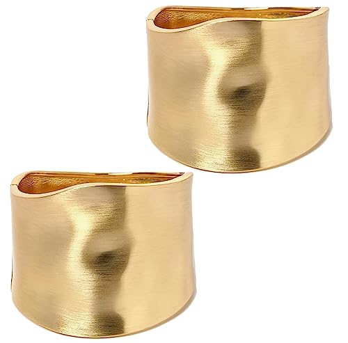 CASDAN 1-3PCS Gold Cuff Bracelets for Women Trendy Wide Chunky Bangle Bracelets for Women Hinge Gold Plated Frosted Bracelets Fashion Irregular Wrist Cuff Wrap Bracelet