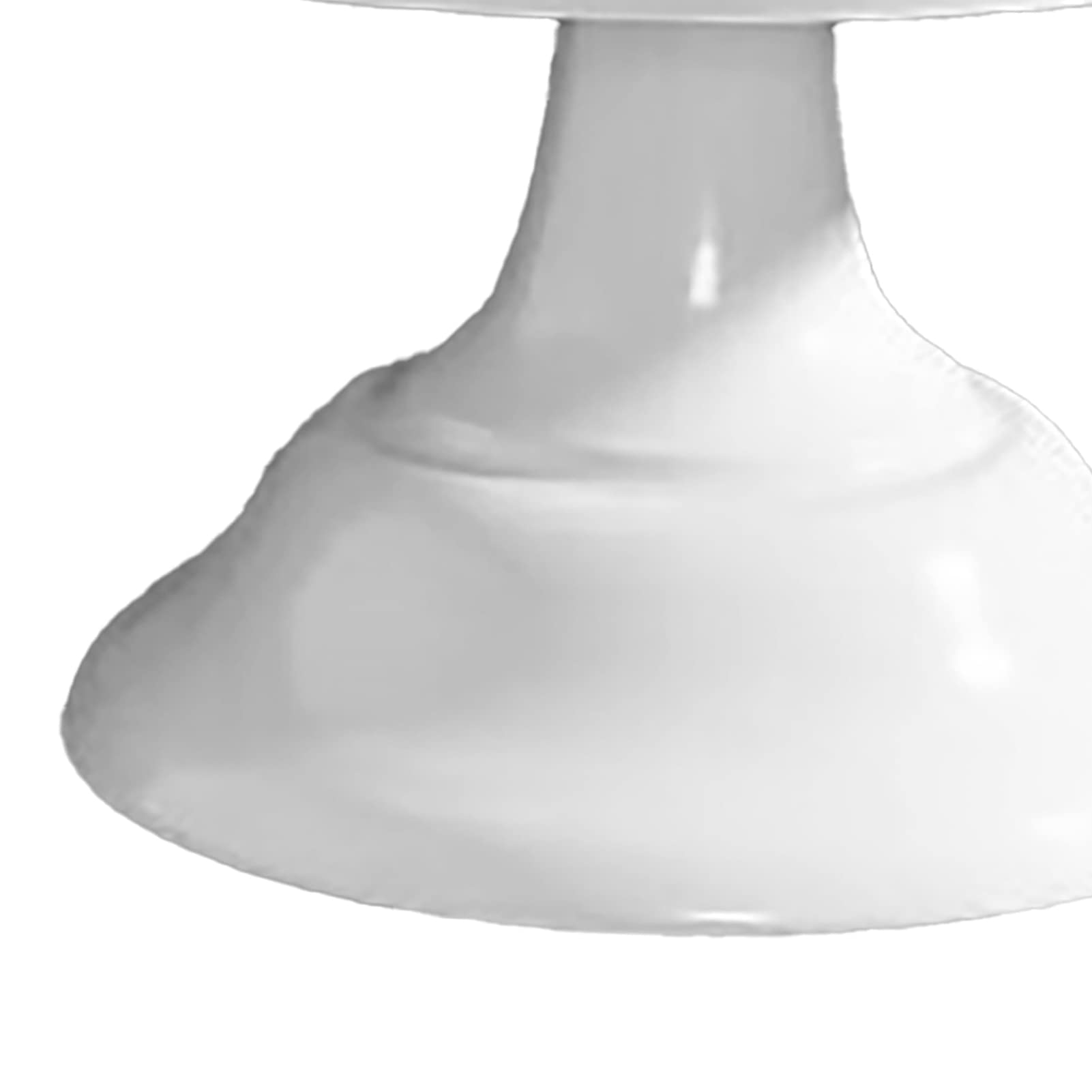 Alzata per Torta in Metallo, Porta Torta Rotonda Resistente per Feste - Supporto per Dolci, Cupcake, Dessert - Ideale per Matrimoni, Compleanni, Eventi (Bianco Piccolo)