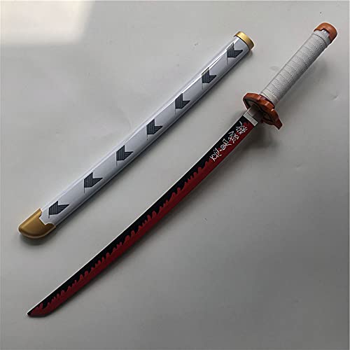 Demon Slayer ÉPéE en Bois Katana, pour Rengoku Kyoujurou Cosplay Samouraï ÉPéE, ModèLe D'Accessoire D'Arme D'Anime, ÉPéE Jouet, Collection Cover