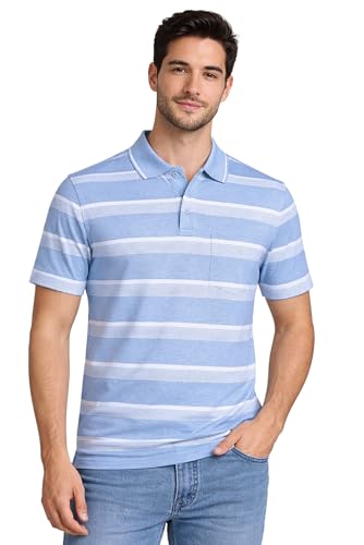 Image of SANE ORIGINALS Half Sleeve Polo T-Shirt for Men with Pocket || Stripe Collar and Pocket T-Shirt for Men Half Sleeves
