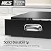 KES Adjustable Metal Coffee Pod Holder Drawer Fit All Pods Size, Heavy Duty Coffee Pod Organizer for Nespresso Vertuo, K-cup, Nespresso Origin Capsules, 40/52Pcs Capacity, Matte Black, KCPH502-BK