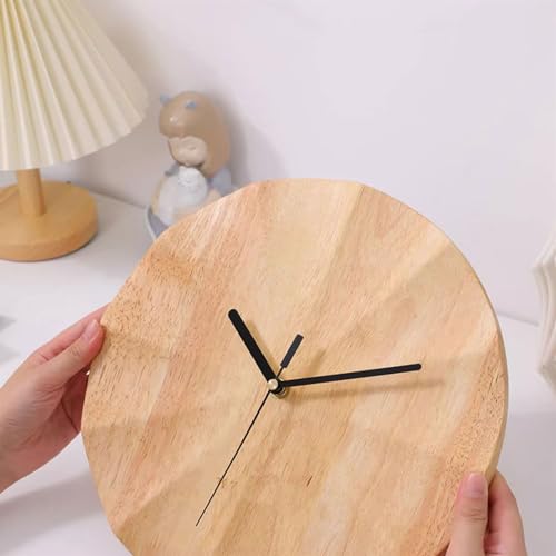 Horloge murale en bois simple et décoration créative de restaurant - 5