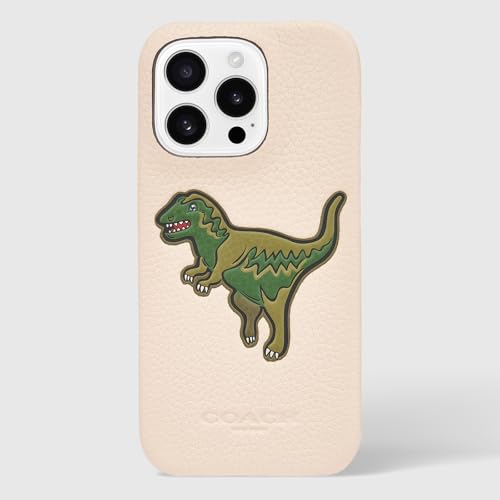 Coach Genuine Debossed Pebbled Leather Slim Wrap iPhone 16 Pro Case - Designer Phone Case - Ivory Rexy - image 8