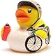 Duckshop I Badeente Radrennfahrer I Fahrrad Quietscheentchen I Rennrad Quietscheente I Geschenk für Rennradfahrer I Präsent Radsport I Sammler