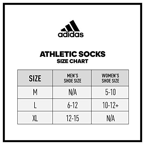 adidas womens 3-Stripe Crew Socks (3-Pair), Grey/Sky Tint Blue/White, Medium