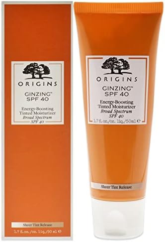Origins GinZing SPF 40 Energy-Boosting Tinted Moisturizer,1.7 Fl Oz (Pack of 1)