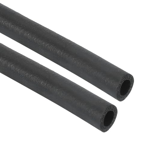 PATIKIL Tubo de espuma aislante de tubo de 5 mm de diámetro interior x 8 mm de diámetro exterior x 1 m de largo, 2 rollos de cubierta de tubo, tubo de barra EPDM para agarre de mango, unidades de aire