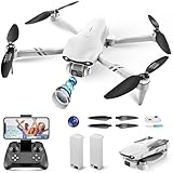 4DRC F10 Foldable Drone with Camera for Adults,1080P HD FPV Live Video, Altitude Hold，Headless Mode,3D Flips, Trajectory Flight, App Control,One Key Start, RC Quadcopter for kids with 2 Batteries