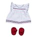 Manhattan Toy Baby Stella Liberty Dress & Sandals Baby Doll Clothes for 15" Dolls