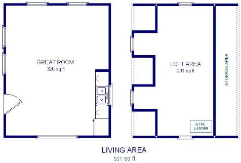 16x20 Cabin w/loft Plans Package, Blueprints & Material List