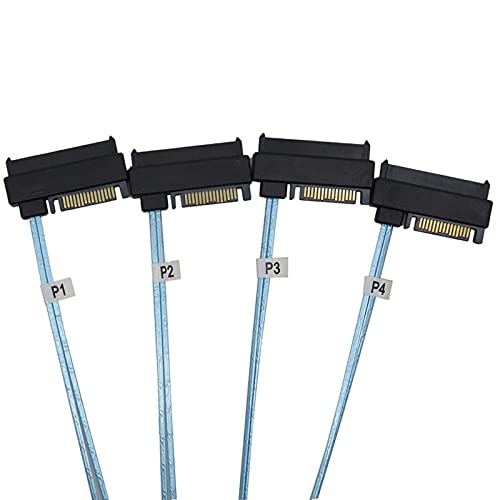Cable Interno Mini SAS 36pin SFF-8087 a SATA con energía miniatura 7