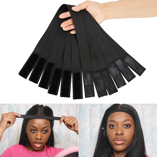 6PCS Lot Wig Edge Elastic Band, Elastic Edge Slayer For Salon Edge Grip Band, 65Cm 1.2 Inch Width Edge Laying Band For Baby Hair,Elastic Headband For Closure Frontal Wigs