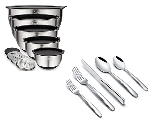 Set Wildone 40 piezas Bowls y Cubiertos Acero Inox miniatura 1