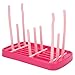 CFTGIW Baby Bottle Drying Rack Folding Portable Newborn Baby Bottle Dryer Rack for Home TravelRose Red Suitable All and and Friendly Non Composed of Free Environmentally (Rose Red)